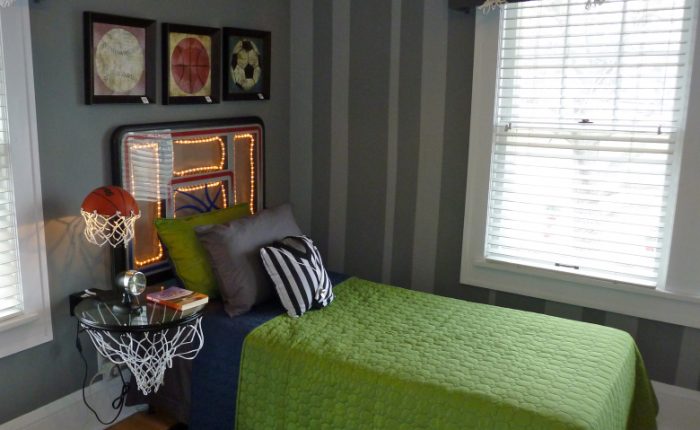 Basketball themed bedroom