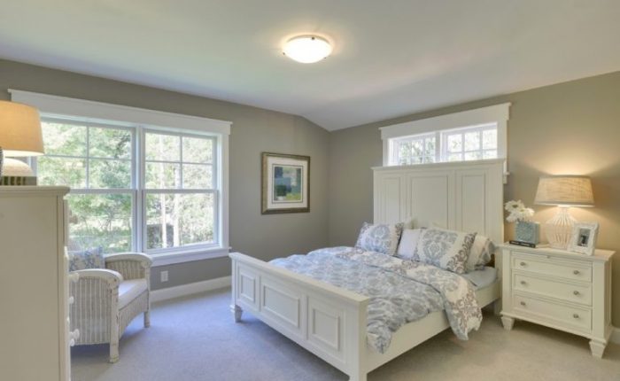 painted bedroom with Langdon Dove