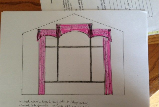 Window treatment drawing