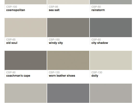 gray paint swatches