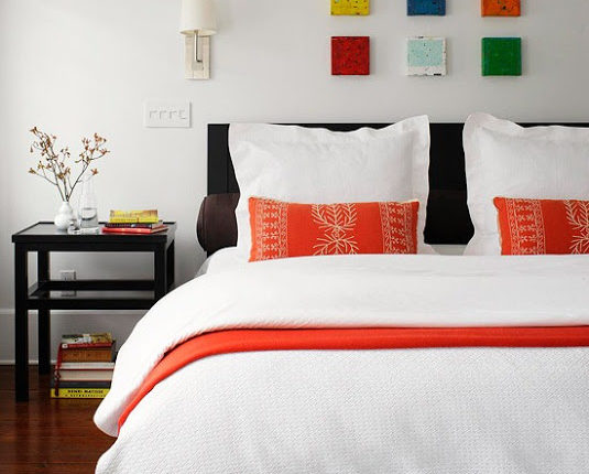 guest room decorating colorful modern