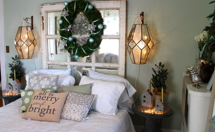 bedroom holiday decor Bachmans house 2015