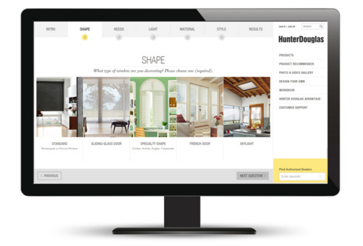 Hunter Douglas product Recommender