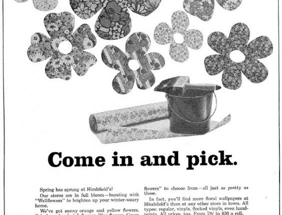 picture of vintage wallpaper ad