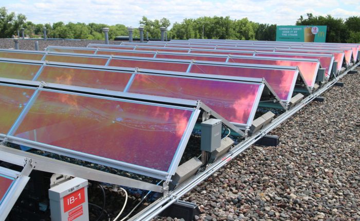 solar panels on Hirshfields