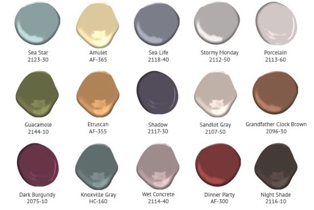 Benjamin Moore color trends 2017 shadow