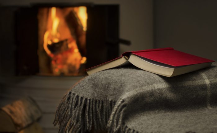 hygge image fireplace