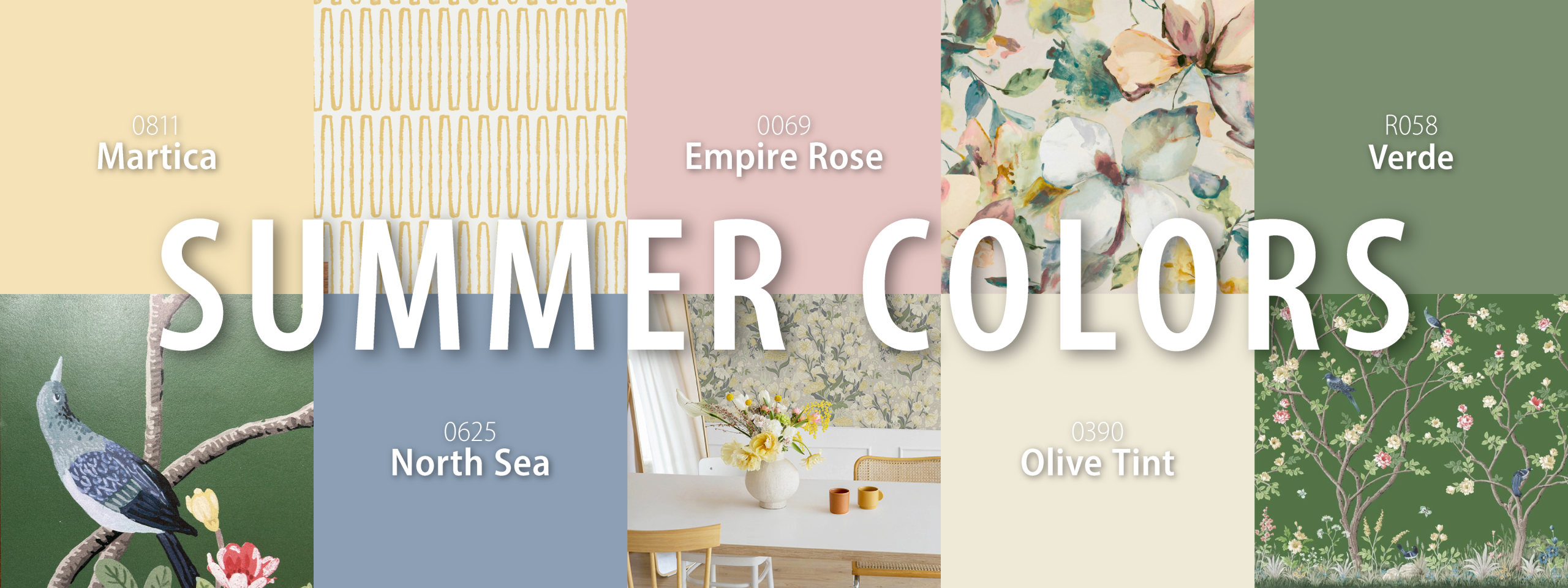 Summer Color Palette Banner