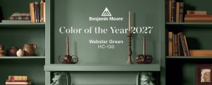 Benjamin Moore's COTY 2027 Webster Green HC-130 Big Banner